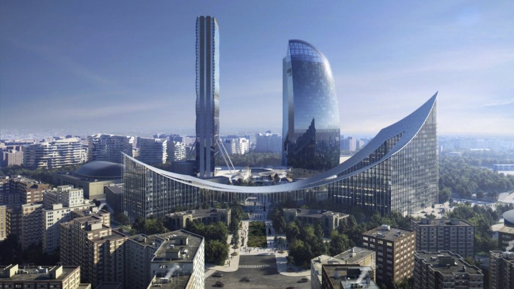 Milano grattacieli Trattamento con biossido di titanio