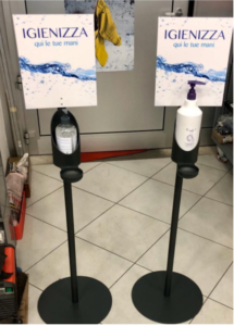 Piantana per dispencer con leggio