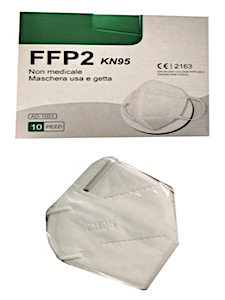 Mascherine FFP2 Certificate DPI senza valvola